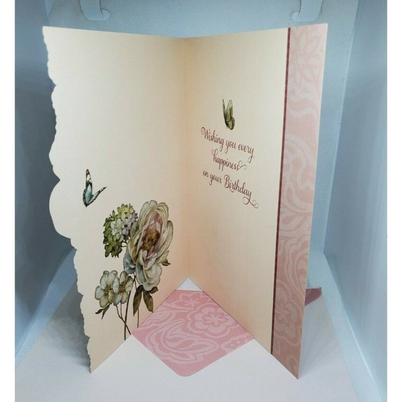 New Beginnings On Your Special Day Birthday Floral Butterfly Greeting Card - Picture 4 of 10